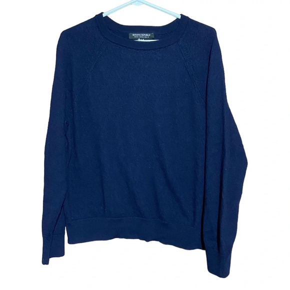 Banana Republic Merino Wool /β Yarn Navy Sweater Size XL - Picture 1 of 3
